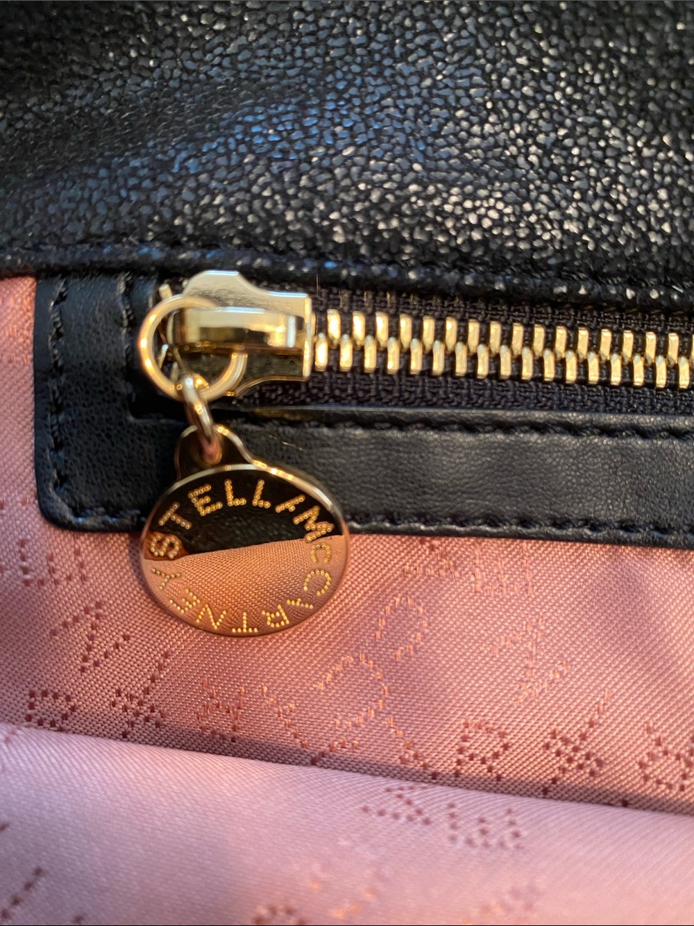 NWOT Stella McCartney Falabella Mini Black Tote with Gold Chain Trim - Picture 4 of 6